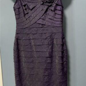 London Times Purple Irredescent Cocktail Dress - size 12